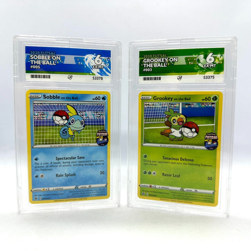 Grookey & Sobble on the Ball Pokemon Cards 003 005/005 ACE Graded